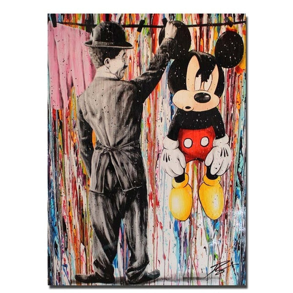 Modern Graffiti Street Art Cartoon Posters And Prints Canvas Painting
