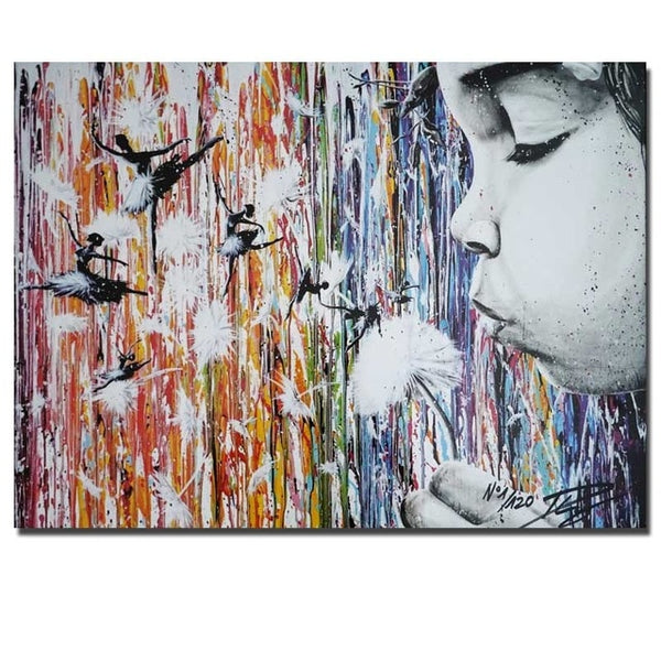 Modern Graffiti Street Art Cartoon Posters And Prints Canvas Painting