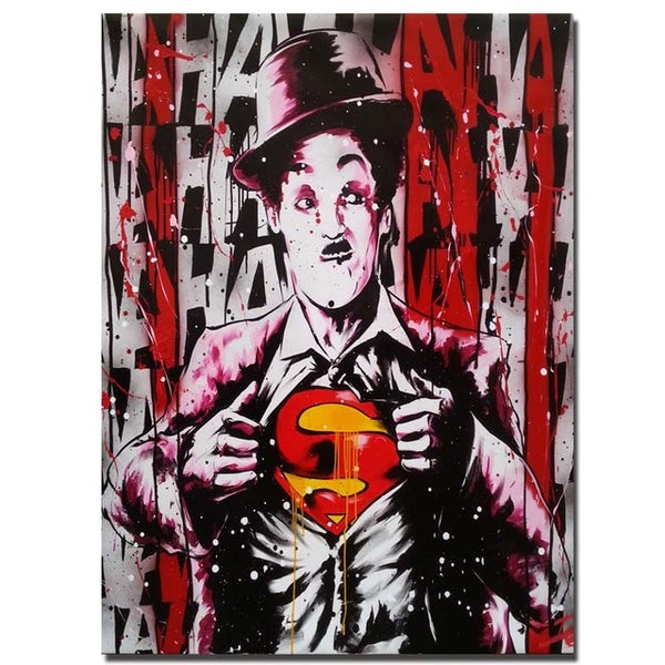 Modern Graffiti Street Art Cartoon Posters And Prints Canvas Painting