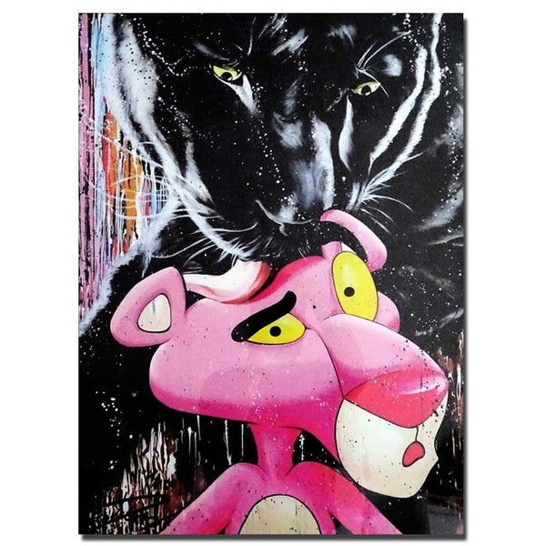 Modern Graffiti Street Art Cartoon Posters And Prints Canvas Painting