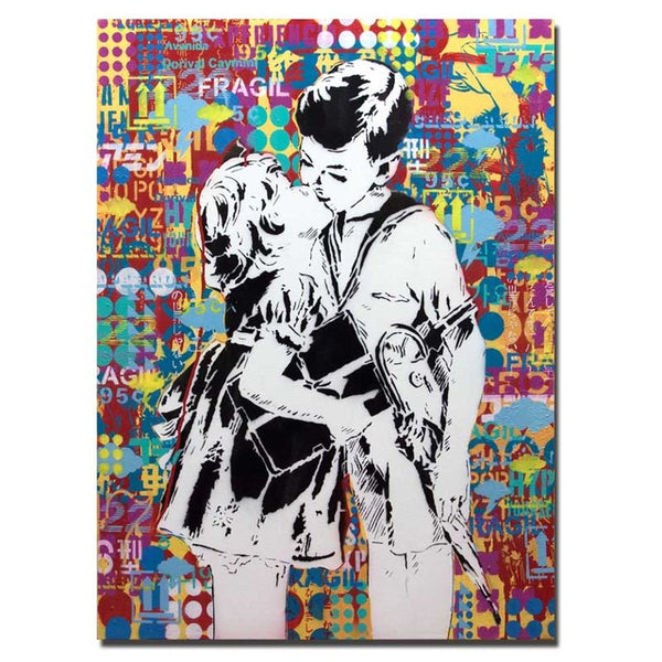 Modern Graffiti Street Art Cartoon Posters And Prints Canvas Painting