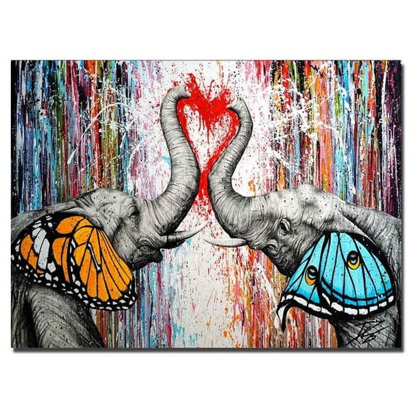 Modern Graffiti Street Art Cartoon Posters And Prints Canvas Painting