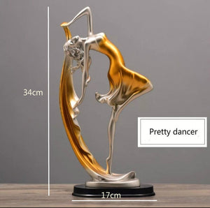 Owl Family Figurines Lovely Dancer Ornament