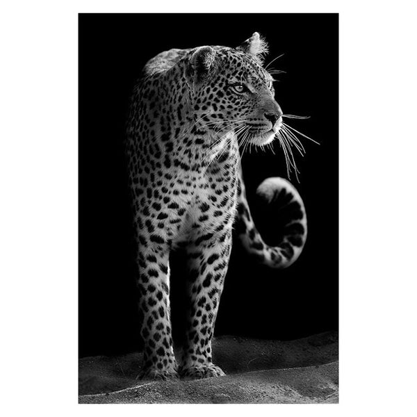 Canvas Painting Animal Wall Art Lion Elephant Deer Zebra Posters and Prints