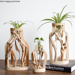 Pure Handwork Wooden Vase