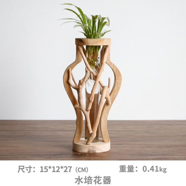 Pure Handwork Wooden Vase