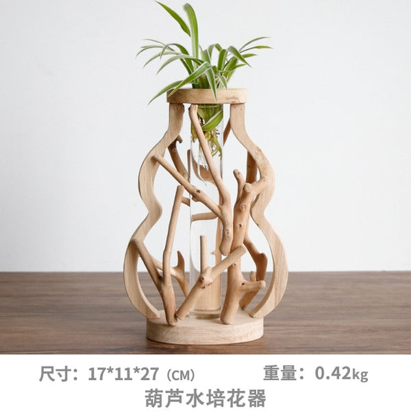 Pure Handwork Wooden Vase