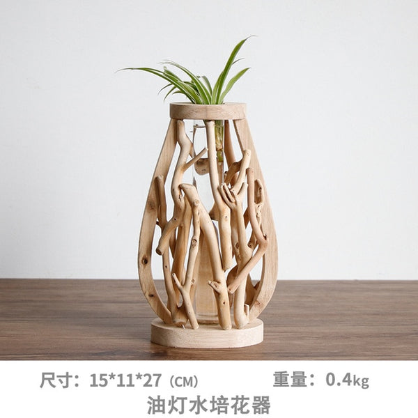 Pure Handwork Wooden Vase