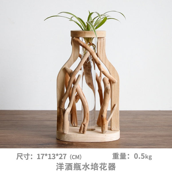Pure Handwork Wooden Vase