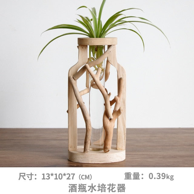 Pure Handwork Wooden Vase