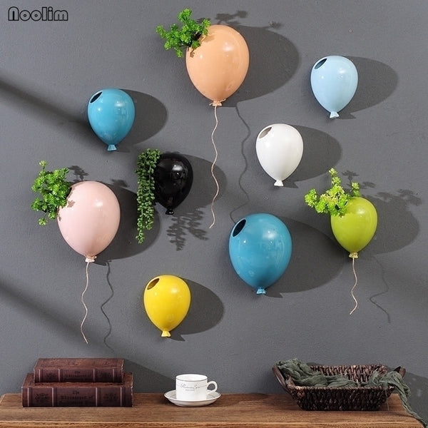 Creative American Ceramic Balloon Wall Hanging Flower